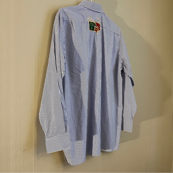 The Quacker Factory | Christmas Hoilday Striped Tunic | Size Medium (oversized) - Picture 10 of 13